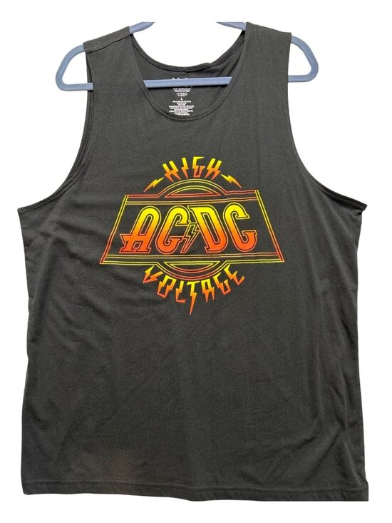 Hybrid Other - AC/DC Mens Size L High Voltage Graphic Tank Top Black Sleeveless